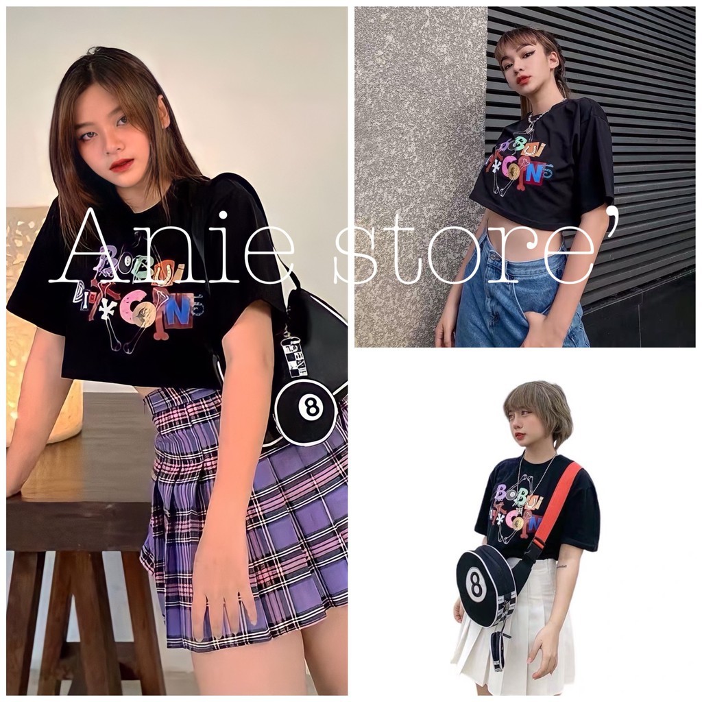 [Mã FASHIONG10 giảm 10k đơn 50K] Áo Croptop Nữ BoBui 🦋FREESHIP🦋 Áo Phông Dáng Ngắn Cộc Tay I | BigBuy360 - bigbuy360.vn