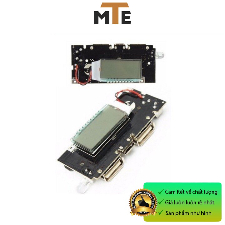 Mạch sạc dự phòng 2 cổng usb 5V 1A - 2A hiển thị LCD - Mạch sạc điện thoại