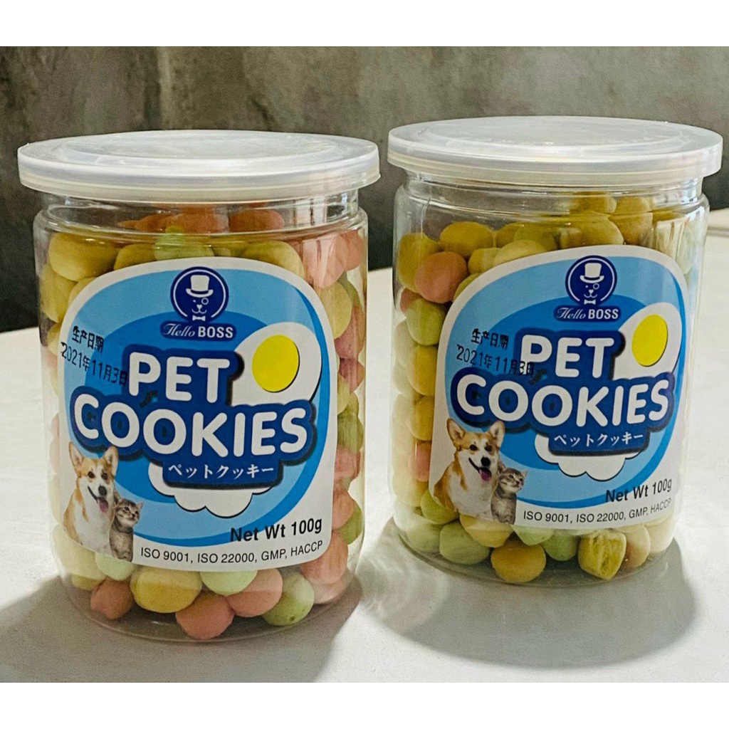 Bánh thưởng cho chó Dog Cookies 100g/ Hộp bánh quy huấn luyện thú cưng