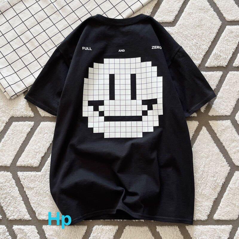 Áo phông mặt cười ghép hình in 2 mặt TH6