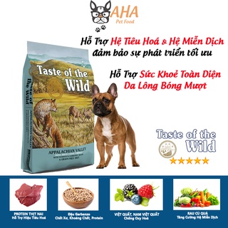 Thức Ăn Cho Chó Bull Pháp Taste Of The Wild Bao 500g - Appalachian Valley Thịt Nai & Đậu Garbanzo