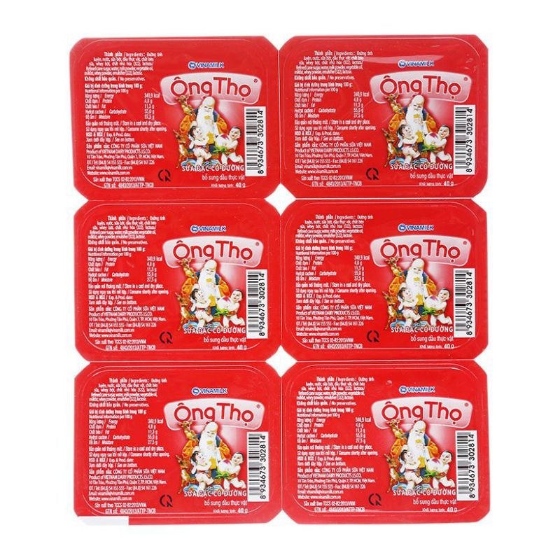 SỮA ĐẶC VINAMILK ÔNG THỌ LON 380G/ VỈ 24G