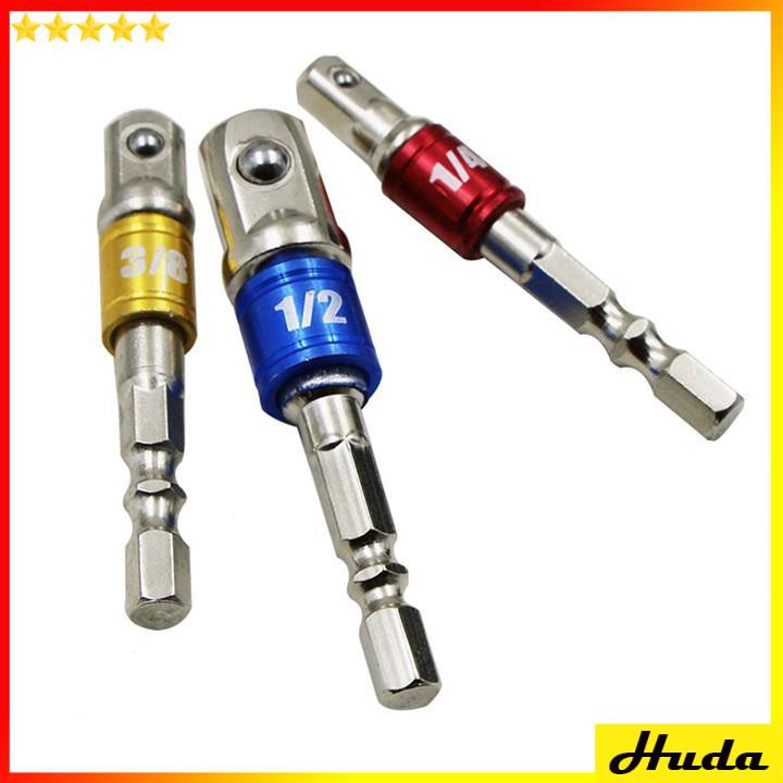 Bộ đầu chuyển khẩu vặn ốc cho máy khoan  -  đồ làm mộc