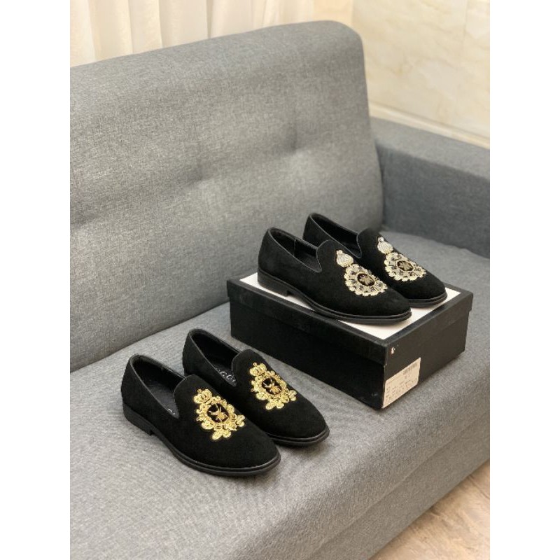 Giày lười GUCCI nam da lộn 2 mẫu logo siêu sang 2021 GC