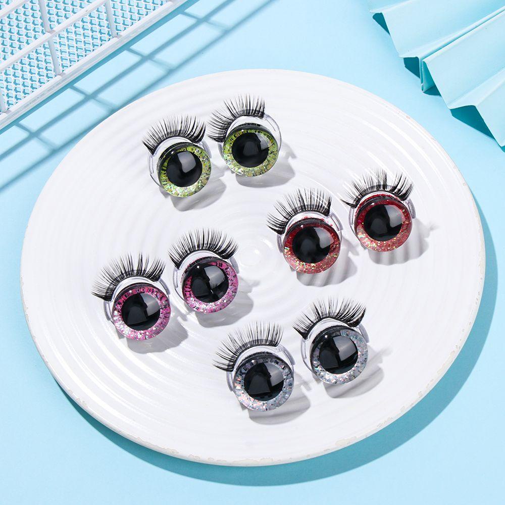 RAINBOW Mắt Nhựa 3D Phụ Kiện Làm Trang Sức Thủ Công