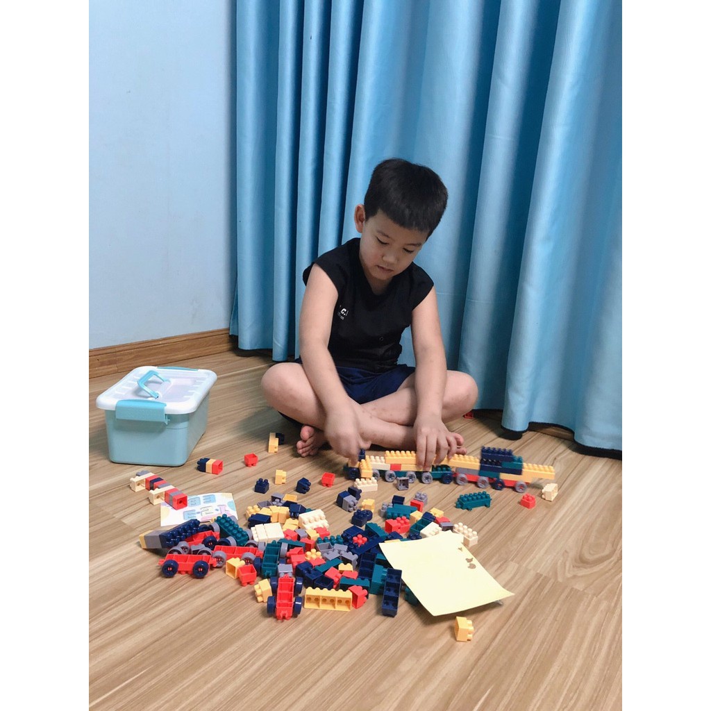 Bộ Đồ chơi xếp hình 520 chi tiết phát triển trí tuệ cho bé