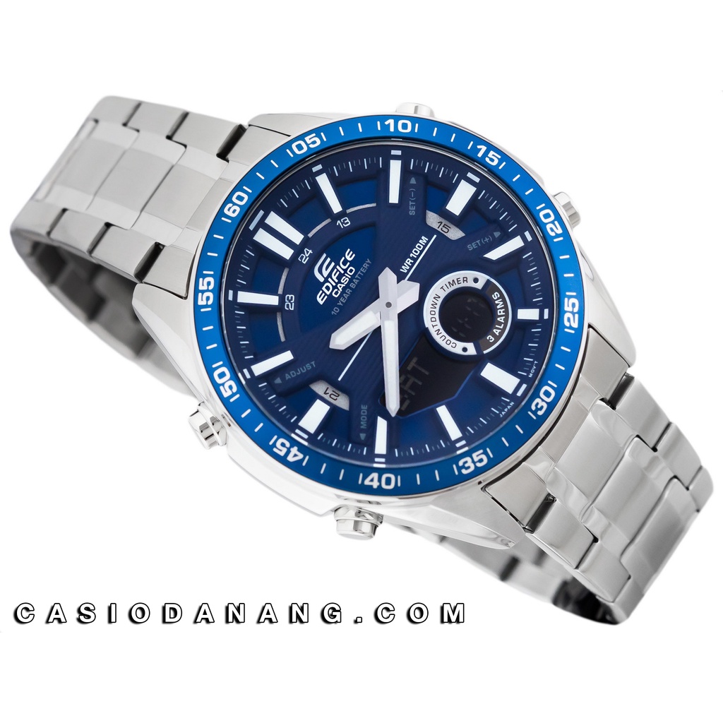 Đồng hồ nam dây kim loại Casio Edifice chính hãng Anh Khuê EFV-C100D-2AVDF (46mm)