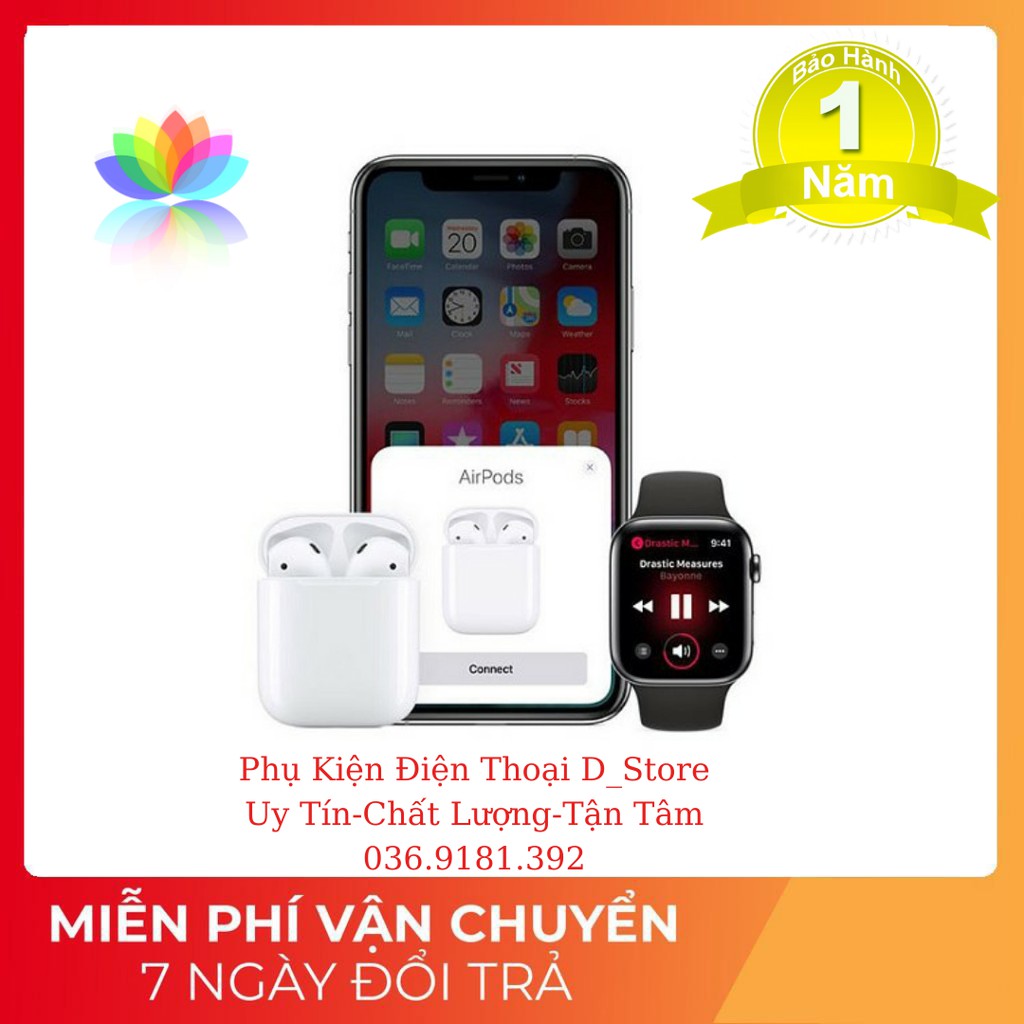 [AIRPODS 2] Tai nghe AirPods 2_Tai nghe Bluetooth_Tự Động Kết Nối - Định Vị Đổi Tên - Bảo hành 6 tháng | BigBuy360 - bigbuy360.vn