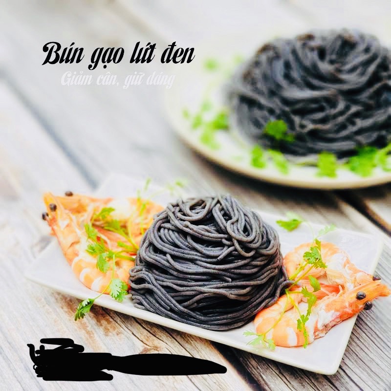 Bún gạo lứt đen Hoàng Minh dai dẻo gói 509g