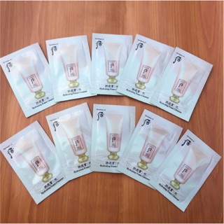 Set 10 Sữa rửa mặt thải độc da Whoo hồng mini