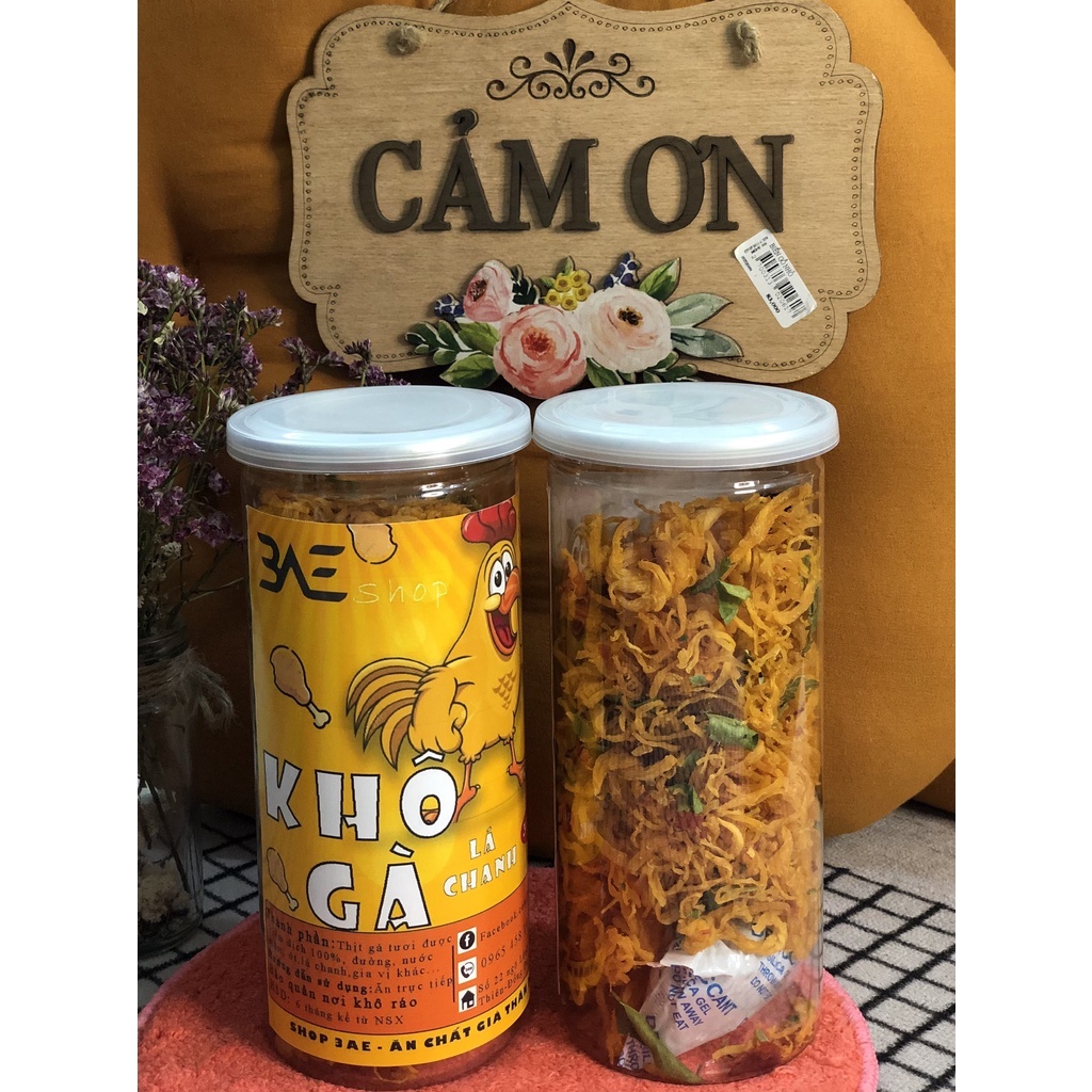 [Mã GROXUAN1 giảm 8% đơn 150K] Khô gà lá chanh xé cay loại 300g đồ ăn vặt ngon shop 3AE Hà Nội | BigBuy360 - bigbuy360.vn