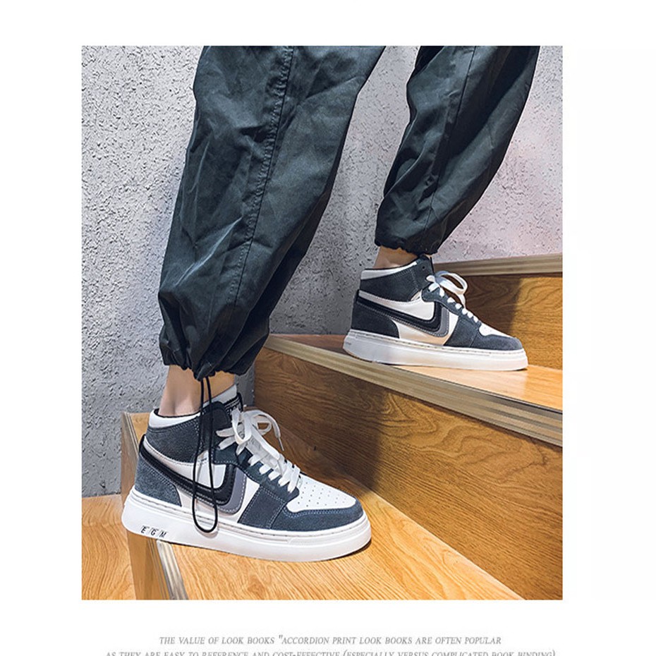 Giày Thể Thao Nam TKTMS43 Giày Sneaker Nam Cổ Cao Cool Ngầu Kiểu Dáng Trẻ Trung Chính Hãng TKT STORE Size (39-43) | BigBuy360 - bigbuy360.vn