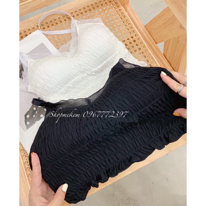 [HÀNG THIẾT KẾ] Bra bèo nhúm kèm đệm mút xinh xắn