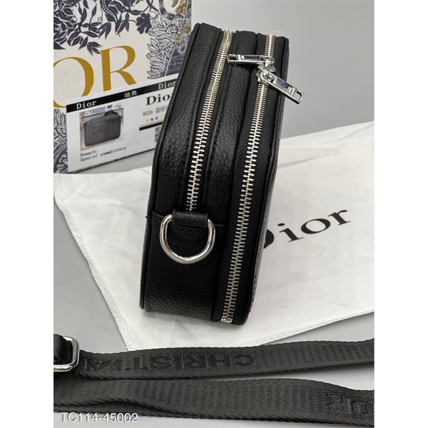 Túi đeo chéo dior logo dập sâu vào da hàng spf ful box TC114