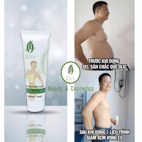 [ Tặng Thước Dây ] Combo Gel Tan Mỡ Bụng Olic & Đai Gen Nịt Bụng Thon Gọn