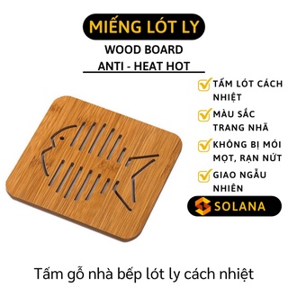 [GIÁ SỈ] Miếng Lót Nồi - Rế Kê Nồi, Ly, Chén Bằng Gỗ, Đế Lót Trang Trí Bàn Ăn 4208