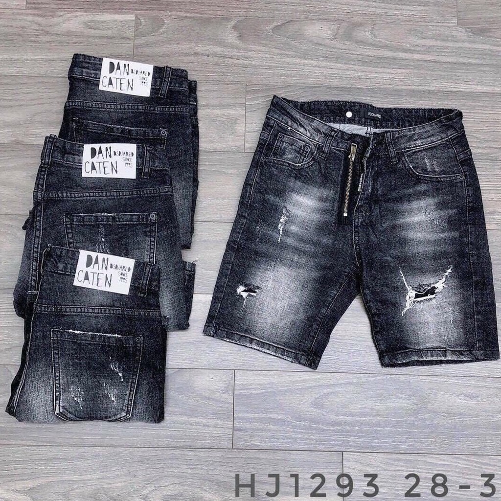 Quần short jeans nam quần denim nam cao cấp chất denim nam giày dăn co giãn phong cách reww s213