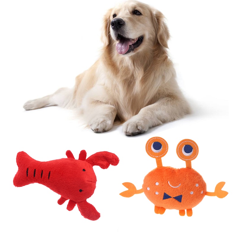 Thú Nhồi Bông Hình Tôm Hùm May Mắn Cho Cún Cưng