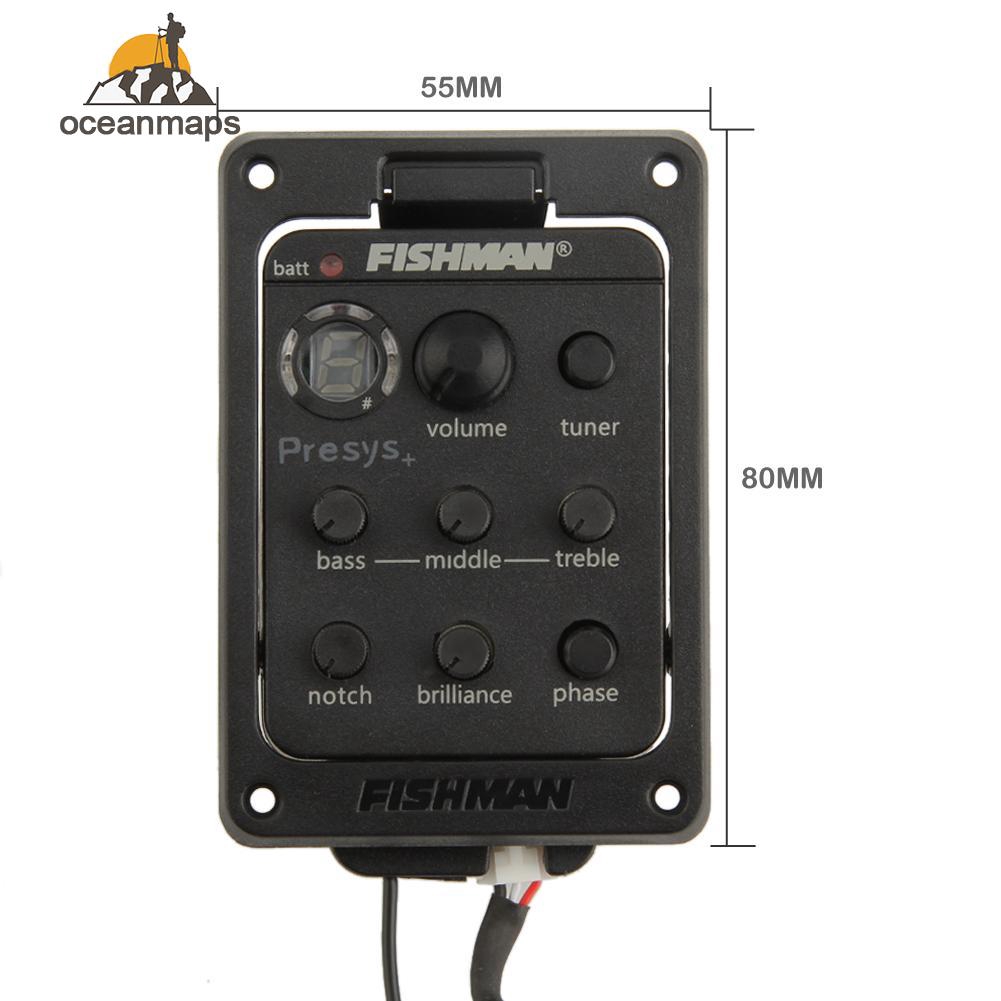 ❤OCEAN❤High Quality Onboard Preamp Guitar EQ Tuner Piezo Pickup Equalizer for FISHMAN 201 Guitars Tools