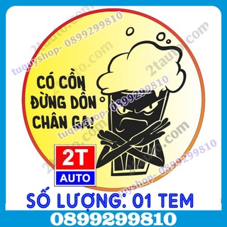 01 STICKER TEM DÁN LOGO ĐỪNG DỒN CHÂN GA, CẢNH BÁO KHÔNG UỐNG BIA RƯỢU KHI LÁI XE, SKU:dungdonchanga