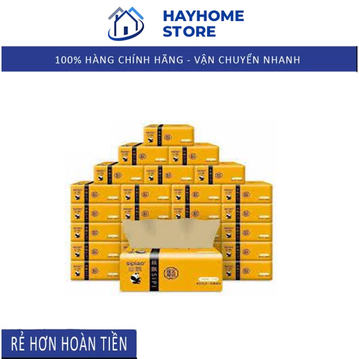 15 Gói Giấy Gấu Trúc Chính Hiệu Spiao, Giấy Gấu Trúc Hàng Nội Địa Trung Siêu Dai, Gói 300 Tờ