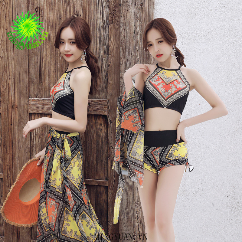 Set Đồ Tắm In Họa Tiết Thổ Cẩm Quyến Rũ Dành Cho Nữ | BigBuy360 - bigbuy360.vn