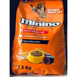 Thức ăn hạt cho mèo mọi lứa tuổi Minino bao 1.3kg
