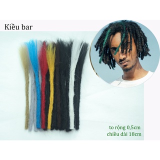 Dreadlock combo 20 Sợi Ngắn, 18cm - Có Video Hướng Dẫn Nối Chi Tiết.