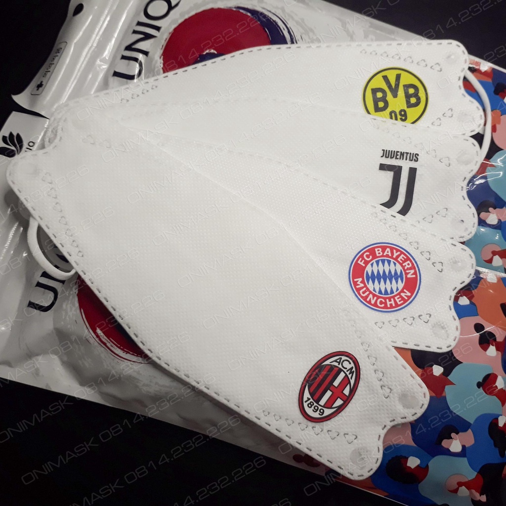 Khẩu trang bóng đá 2022, CLB bóng đá Manchester, Chelsea, Liverpool, Arsenal, MC, Barca, Real, PSG,...