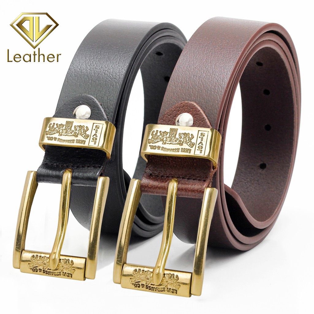 THẮT LƯNG NAM DA BÒ ĐẦU KHÓA ĐỒNG NGUYÊN KHỐI_DLTLLVNL01