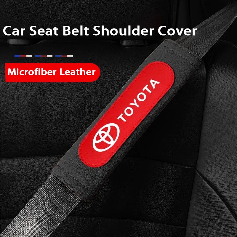 Set 2 Đệm Da Lộn Bọc Dây Đai An Toàn Xe Hơi Ford Fiesta Ranger T6 / T7 / T8 Focus Territory Everest Ecosport Ka Focus FusionAuto