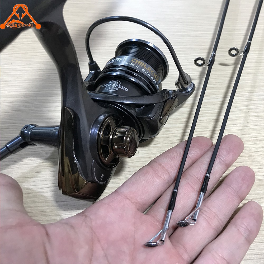 Bộ 46 Cần Câu Lure Cá Lóc Tốc Độ Quay Nhanh Cần Siêu Dẻo - Combo Cần Câu Fishing Catch, Máy Câu Cá Deukio HS DOCAIDAIWA