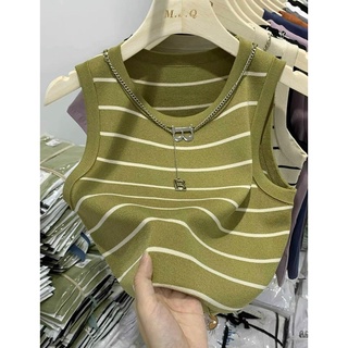 Áo ba lỗ chất len tăm dáng croptop