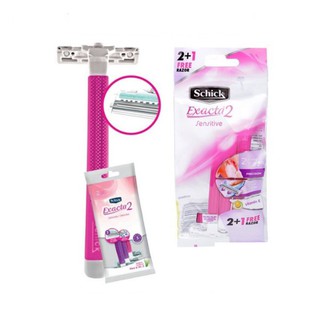 Set 3 Dao Cạo Nữ 2 Lưỡi Dao Kép Schick Exacta 2