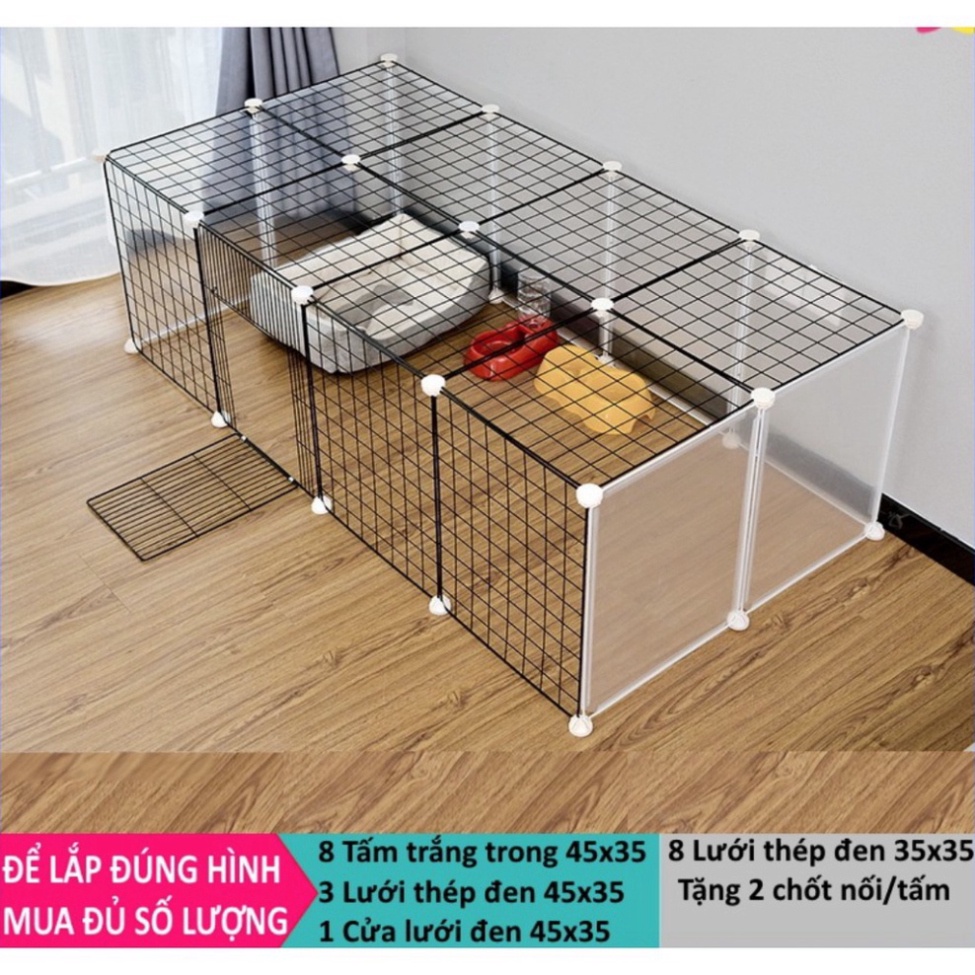 [TẶNG CHỐT] CỬA LƯỚI CHUỒNG QUÂY CHÓ, MÈO, CHUỘT, THỎ (bán theo tấm, tặng 2 chốt/tấm)