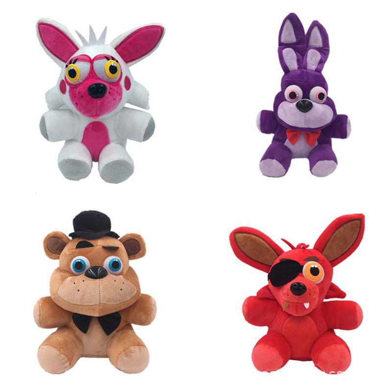 7" FNAF Five Nights At Freddy's Plushie Plush Bear Foxy Kid Birthday Gift Toy