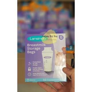 Túi trữ sữa Lansinoh 180ml hàng Mỹ [SẴN] / 50b/túi (không hộp)