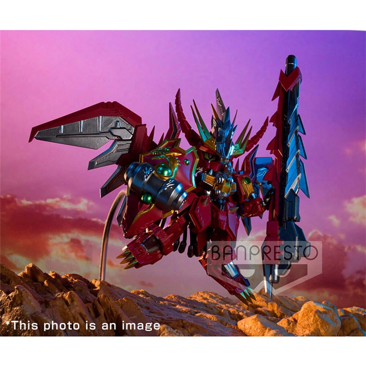 Mô Hình Ráp Sẵn SD Gundam God Fighter Red Lander (tặng kèm base)
