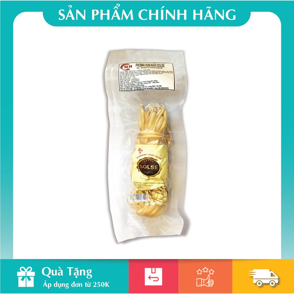 [Hàng Chính Hãng] Phô Mai Hun Khói Dây Solseph 100gr - Tặng Kèm Tương Ớt