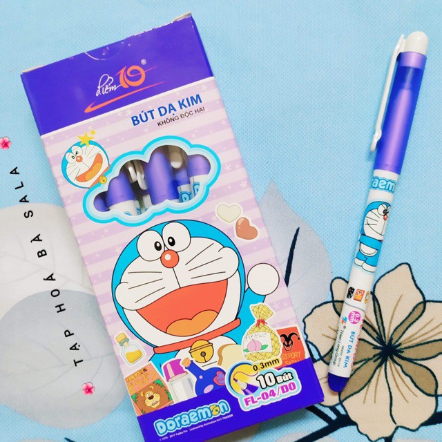 Bút Dạ Kim Flexoffice Doraemon Điểm 10 - TP- FL-04/DO (Mực Tím)