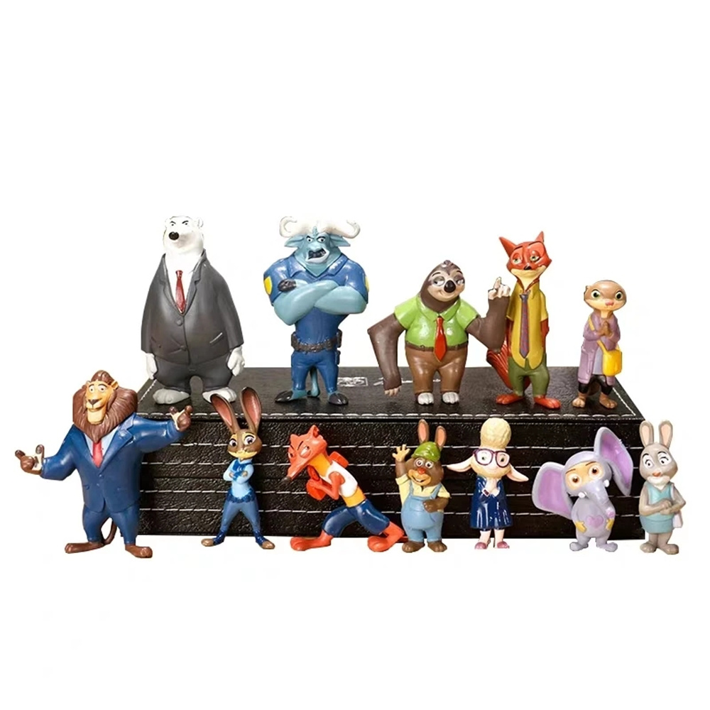 Set 12 Mô Hình Nhân Vật Phim Hoạt Hình Zootopia Bằng Pvc