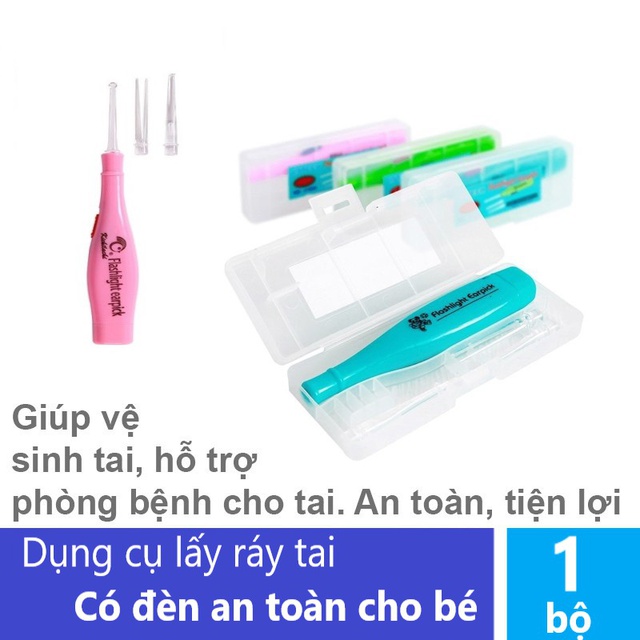 Lấy Ráy Tai Có Đèn - Vỉ 3 Đầu Thay Thế