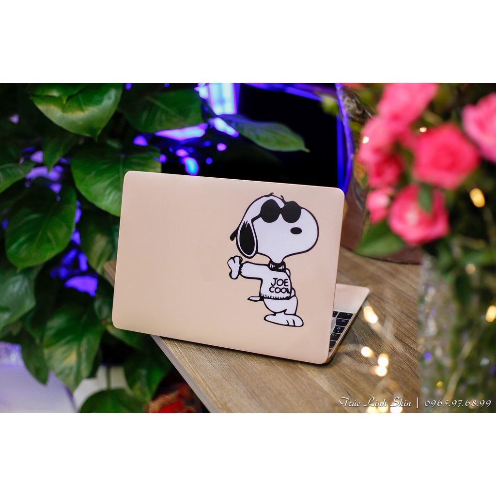 Skin dán laptop mẫu Joe Cool hồng