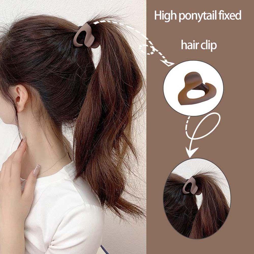 Kẹp Tóc Càng Cua Mini Màu Trơn Phong Cách Retro Vintage Dành Cho Nữ