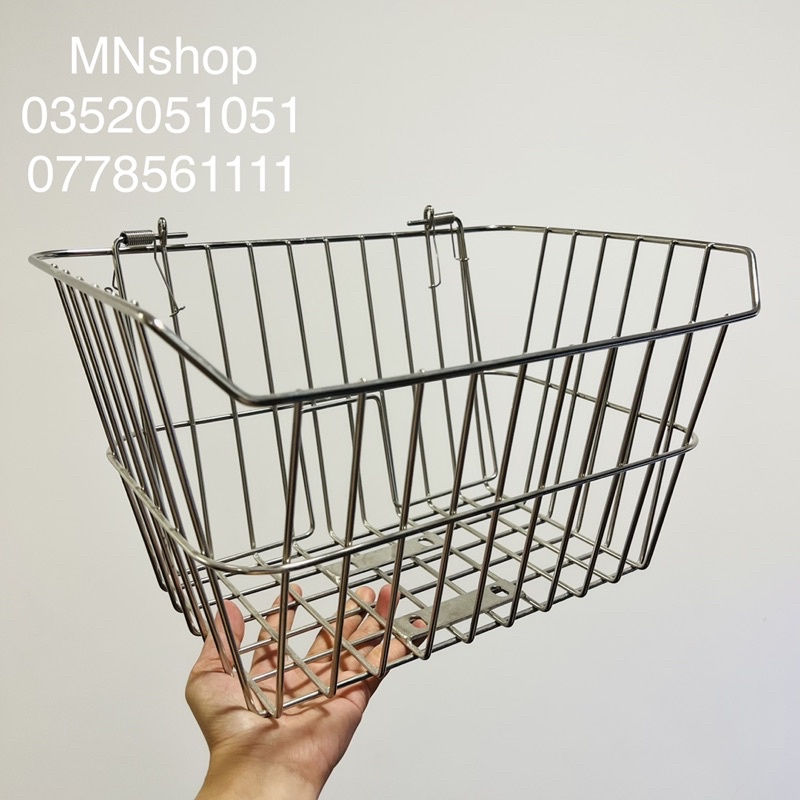 🎵RỔ TRƯỚC INOX SUPER CUB 50, DREAM,...