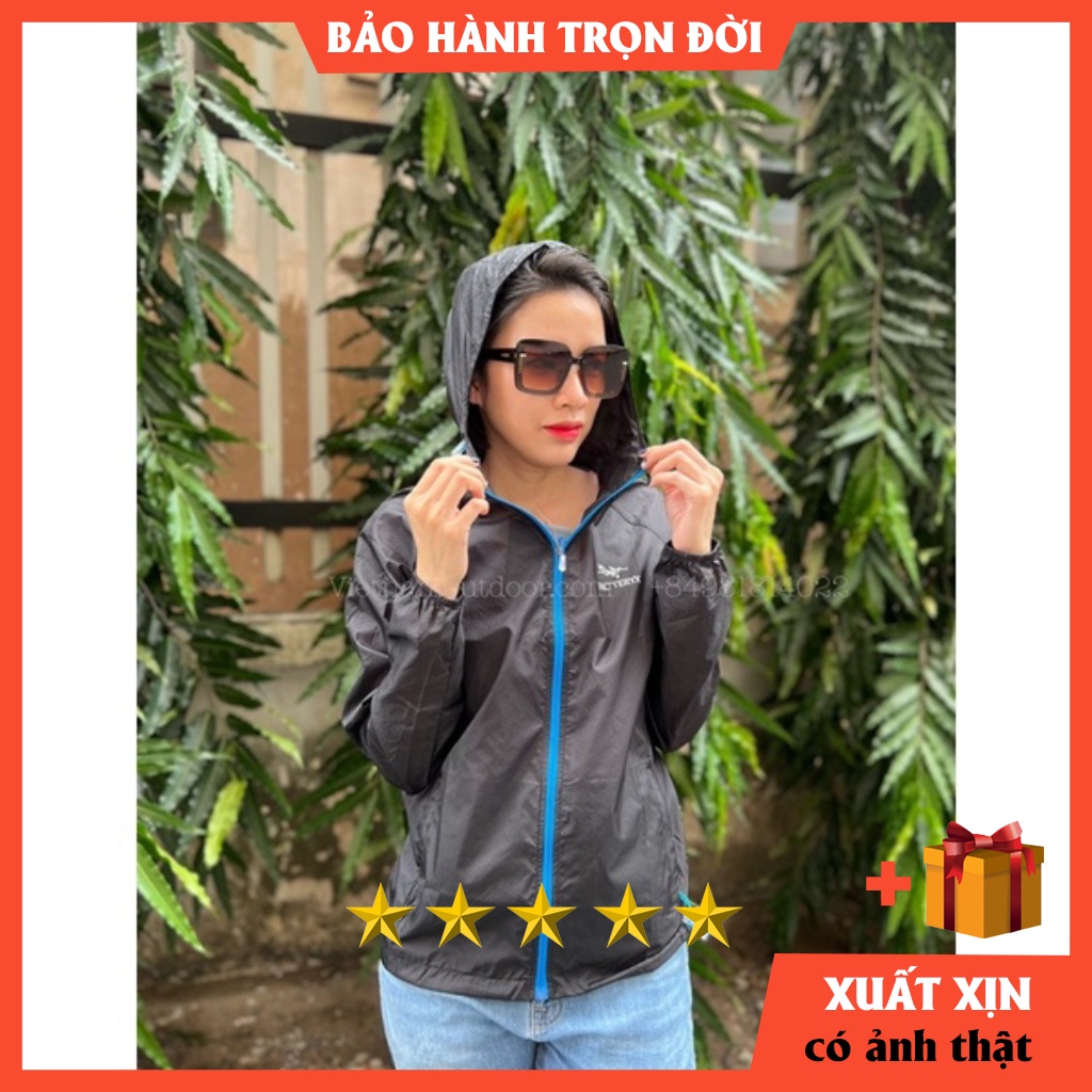 Áo khoác gió mỏng siêu nhẹ nam nữ chống nước thời trang Arcteryx ✨ HÀNG XUẤT XỊN✨FULL tem tag ,có thể xếp nhỏ thành túi