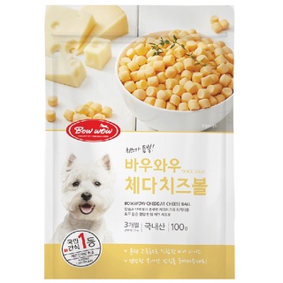 Bánh Thưởng Cho Chó Snack Bowwow Phô Mai Viên Gói 100g