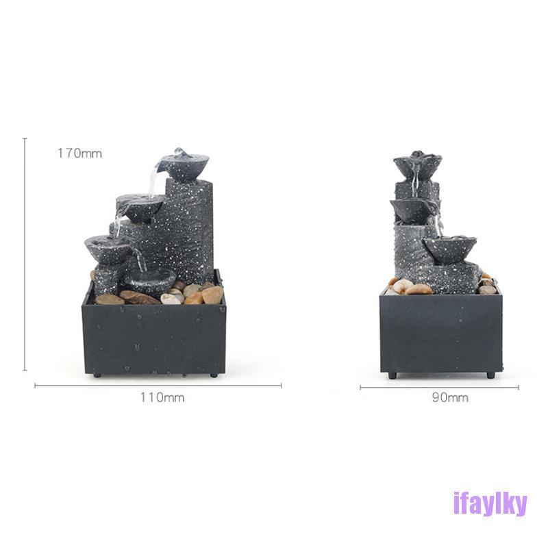 Thác Nước Phong Thủy Để Bàn Trang Trí