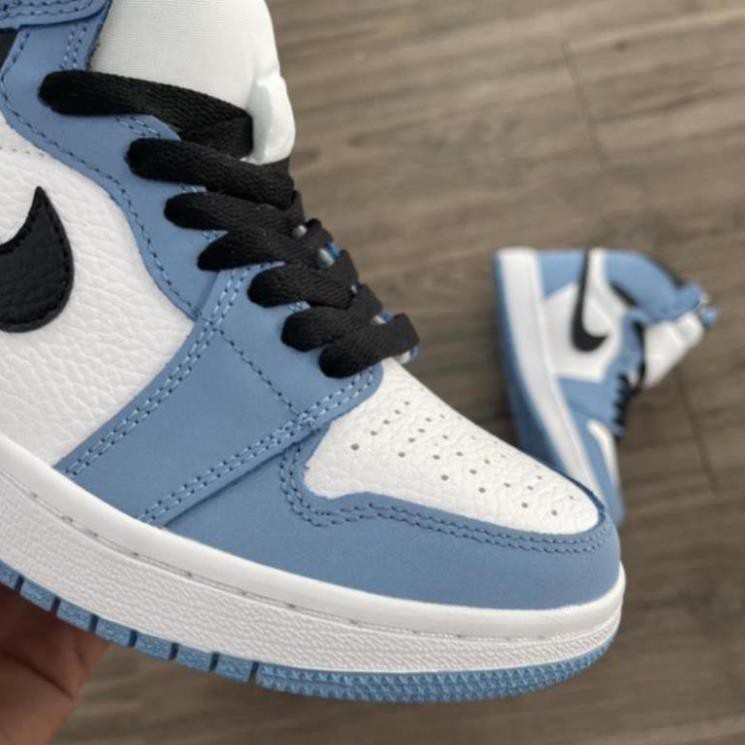 Giày Sneaker Air Jordan Cao Cổ, Giày JD1 xanh da trời baby cao cổ mới màu Blue University