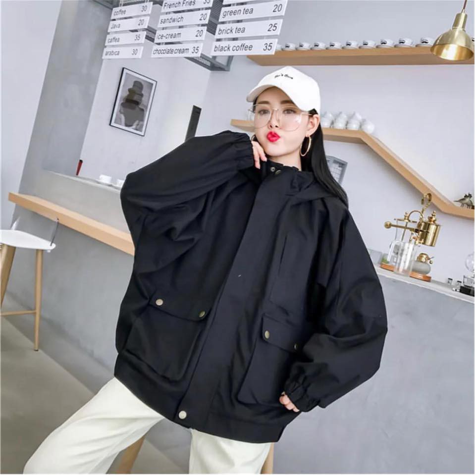 ÁO KHOÁC KAKI HỘP ĐEN - BOX JACKET UNISEX